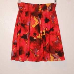 B1G1 Free -  New York & Co Flowered Skirt - Size M